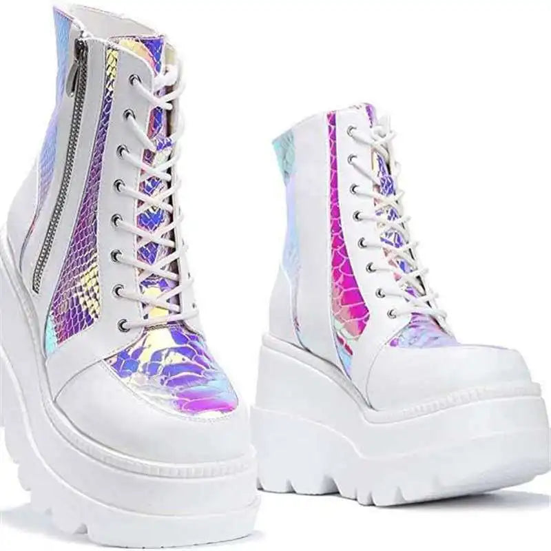 Fashion Thick Soled Woman Boots 2025 Autumn New Breathable Women's Shoes Comfort Anti Slip Women's Ankle Boots Zapatos De Mujer