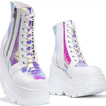 Fashion Thick Soled Woman Boots 2025 Autumn New Breathable Women's Shoes Comfort Anti Slip Women's Ankle Boots Zapatos De Mujer