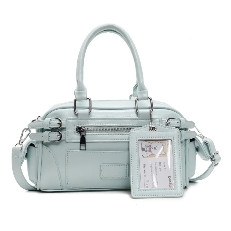 Stylish Design Glossy PU Sqeare Shoulder & Crossbody Bags Solid Zipper Hot Trendy Designer Style Handbags for Women 2025 New