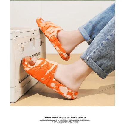 Living Room Slippers Walk Around Home Original Men's Slippers for Man Slides Shoes Men's Summer Sandals Flip Flop House Slipper
