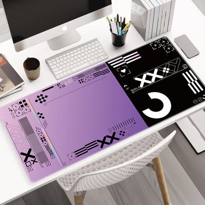 Gaming Clear Shortcut Keys Mouse Pad Cheat Sheet Keyboard Mousepad Desk Mat Rubber Protector Office User Anti Slip Esports Games