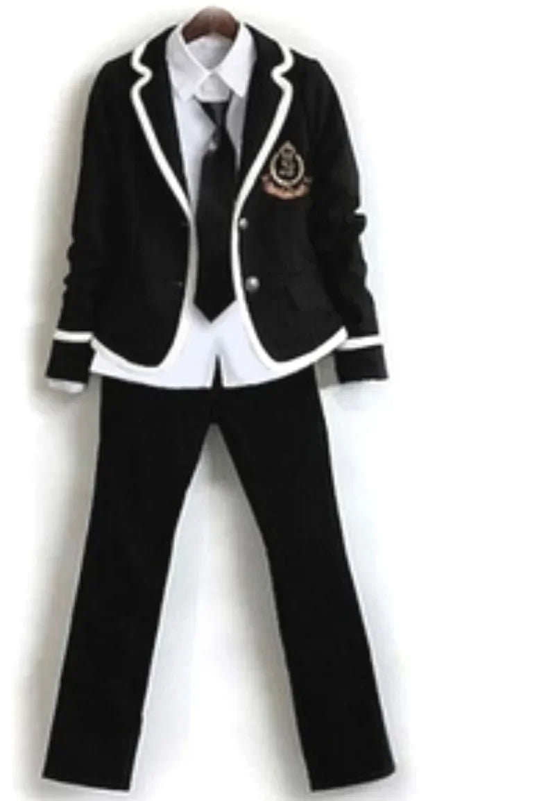 Student Long Sleeve Chorus School Uniform Junior High School Boys and Students Students Japan and South Korea JK Uniform Set