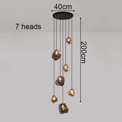Modern Stair chandelier Pendant lights indoor lighting Ceiling lamp hanging light led Chandeliers for living room indoor lightin