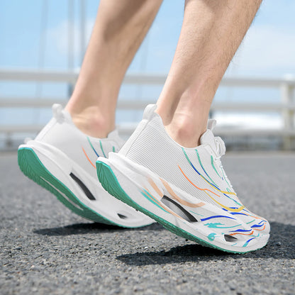 Unisex Sports Shoes Trendy Mesh Breathable Outdoor Running Shoes 2026 New Soft Soled Rebound Professional Training Shoes for Men
