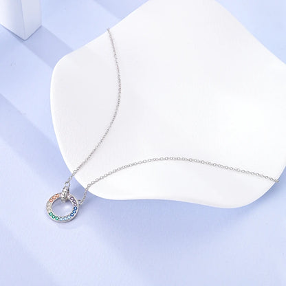 Luxury Necklace 925 Silver Original Sterling Zircon Dragonfly Butterfly Firefly Star Moon Chain Link For Women Wedding Jewelry