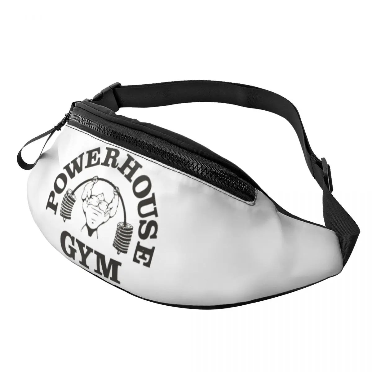 Powerhouse Gym Fanny Bag Custom Bodybuilders Fitness Crossbody Waist Pack Men Women Cycling Camping Phone Money Pouch