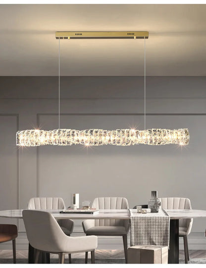 Luxury K9 Crystal Chandelier Dimmable Ceiling LED Pendant Lights Home Living Room Bedroom Indoor Atmosphere Decorative Lighting