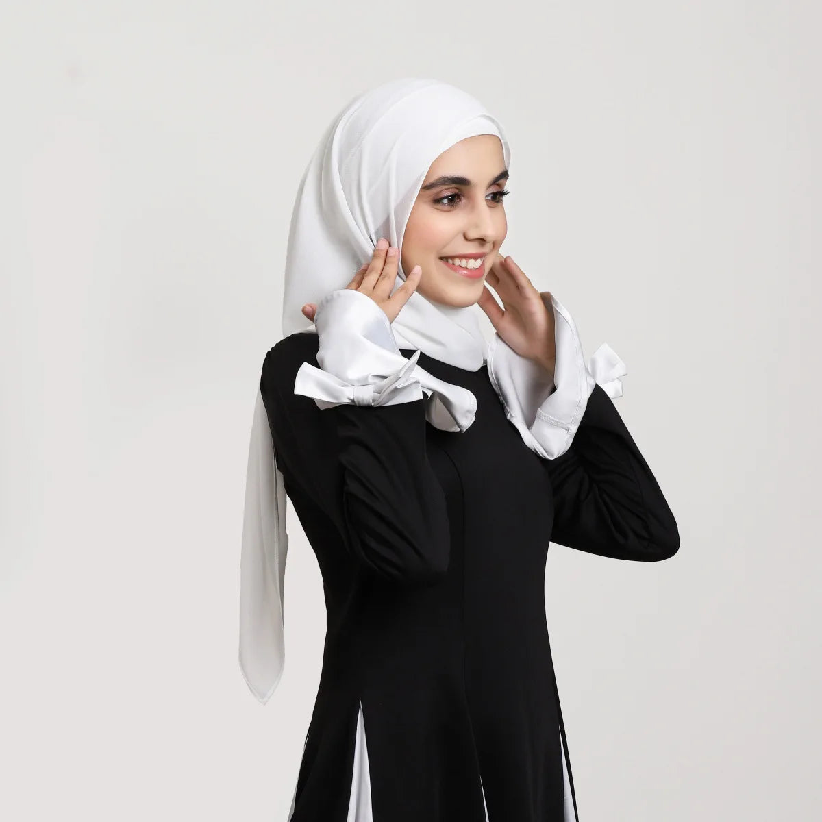 2025 Ramadan Women Solid Scarf Built-in Magnetic Muslim Chiffon Hijab Shawls Head Wrap Hijabs Scarves Ladies Foulard Islamic