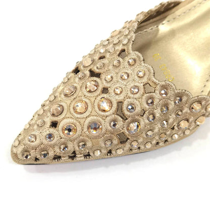 Venus Chan New Arrival Italian Design Nigerian Fashion Party Wedding Shoes and Bag Set Decorated With Flower in Blue Color