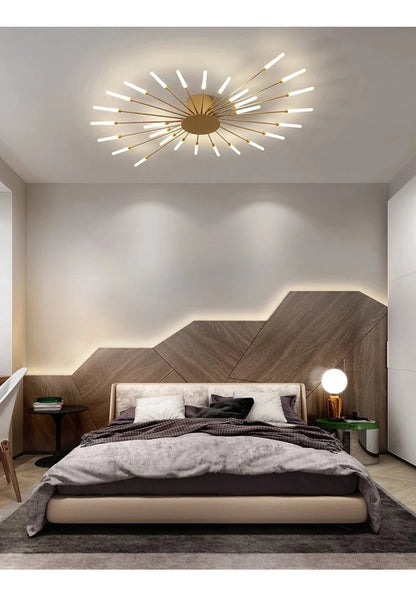Modern Firework s Led Ceiling Lamp Creativity Living Dining Room Ceiling Chandelier Home Lighting Bedroom Light Luster Luminaire