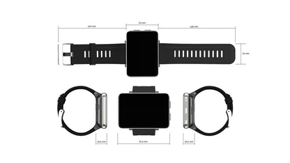 New DM100 4G Smart Watch 2.86" HD Touch Screen MTK6739 Quad Core 32GB+2700mAh Dual Camera GPS Bluetooth Waterproof Smartwatch