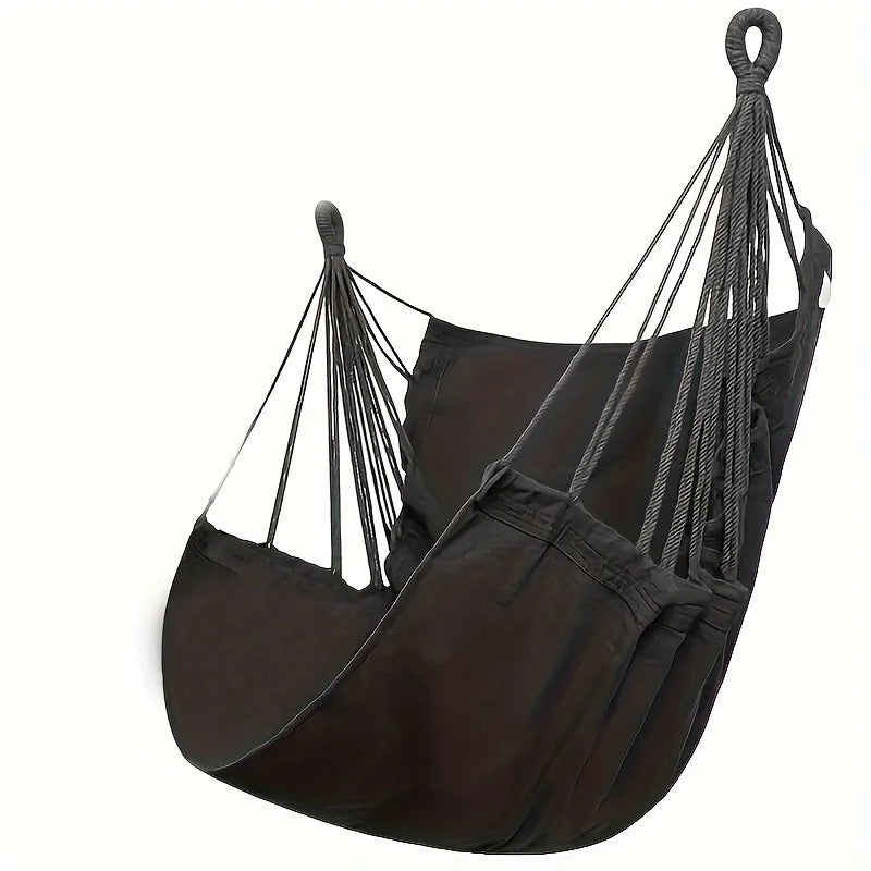 1pc Hanging Hammock Chair with Storage Bag for Outdoor Patio, Balcony, Porch, Indoor Bedroom, Comfortable Swing Seat