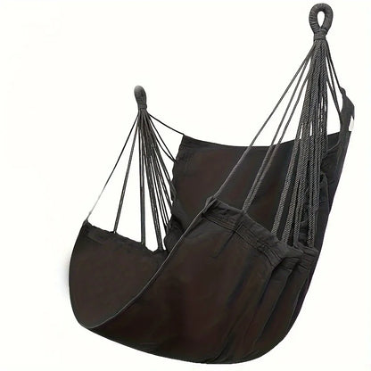1pc Hanging Hammock Chair with Storage Bag for Outdoor Patio, Balcony, Porch, Indoor Bedroom, Comfortable Swing Seat