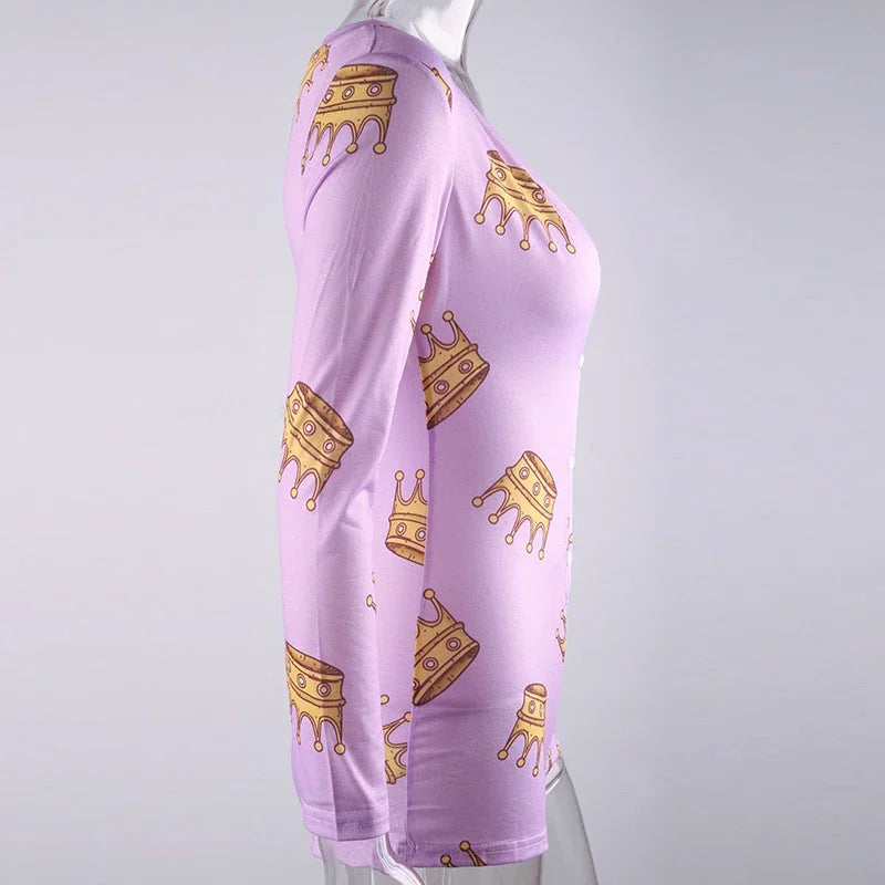 OMSJ Spring Fall Body Rompers 2025 New Women's Long Sleeve Jumpsuits Night Clubwear V-neck Letter Print Skinny Bandage Playsuits