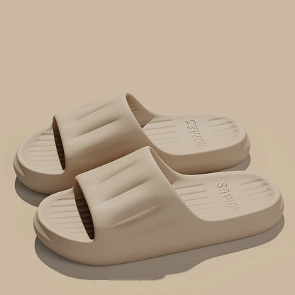 Men Summer Concise EVA Slippers women Soft Home Slides Couples Bathroom Non-slip Sandals Couple Comfortable Outdoor Beach Shoes
