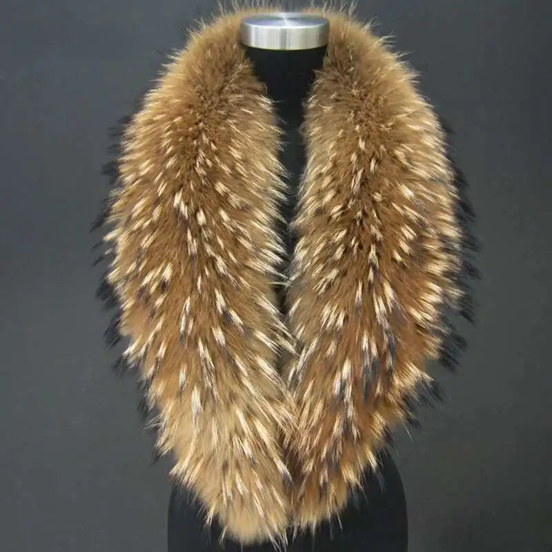 Real Fox Fur Collar for Women Coat Jacket Female Wraps Winter Warm Fur Scarf Extra Large Size Neck Warmer Fur Shawls Scarves