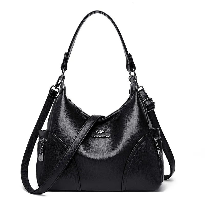 The New Style Bag Leather Luxury Handbags Women Bag Designer Solid Color Women Shoulder Messenger Bags for Women 2024 Sac A Main