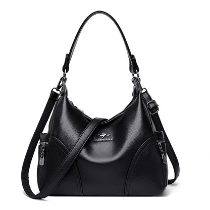 The New Style Bag Leather Luxury Handbags Women Bag Designer Solid Color Women Shoulder Messenger Bags for Women 2024 Sac A Main