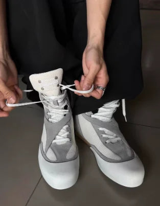Retro Style Round Toe Belt Buckle Mid-Calf Platform Men Motorcycle Boot Chunky Middle Heels Buckle Strap Design Large Size Shoes