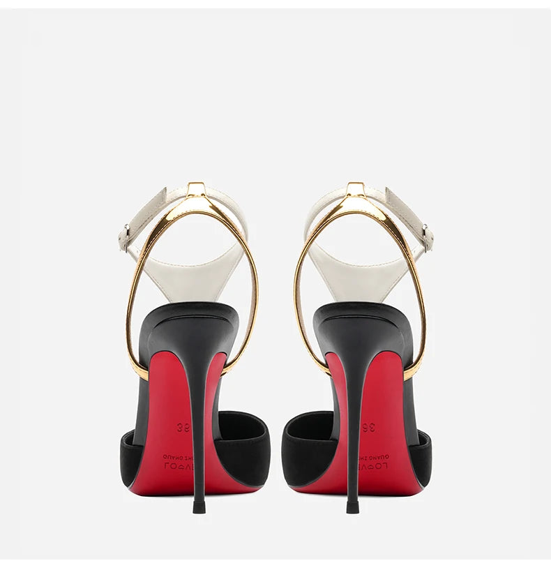 heeled Gladiator sandals Summer Designer Heels for women Luxury Brand Red Bottom High Heels Elegant Ladies Party Shoes women