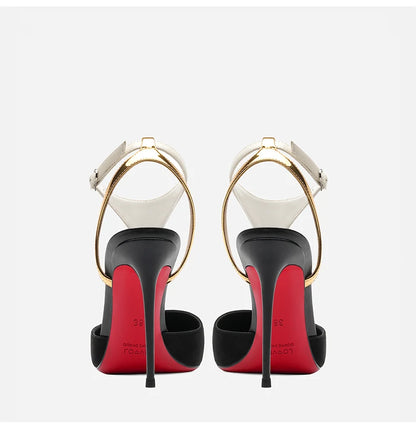 heeled Gladiator sandals Summer Designer Heels for women Luxury Brand Red Bottom High Heels Elegant Ladies Party Shoes women