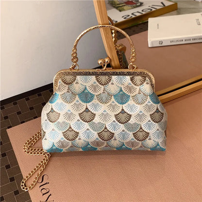 Luxury High Design Women Evening Bag Brand Party Banquet Glitter Bag for Ladies Wedding Clutch Handbag Shoulder Bag Chain Bolsas