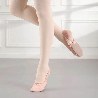 Girls Rhythmic Gymnastics Shoes Women Ballet Dance Shoes Half-palm Shoes Belly Dance Shoes Women's Children's Suede Half Shoes