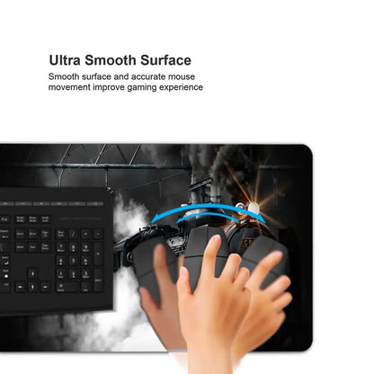Retro Train Mouse Pad Large Gaming Mousepad PC Gamer Computer Office Mouse Mat Silicone Keyboard Mat Desk Pad Laptop Mausepad