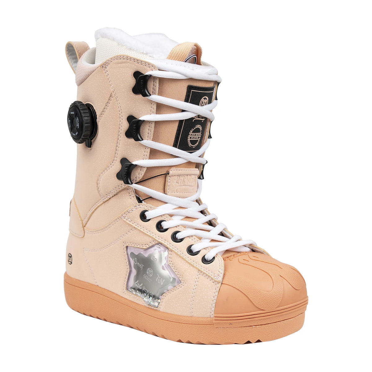 LILKINGS Wishing Star Snowboard Boots Side Buckle Lacing Quick Entry Thermo Liner Women Men 36-45