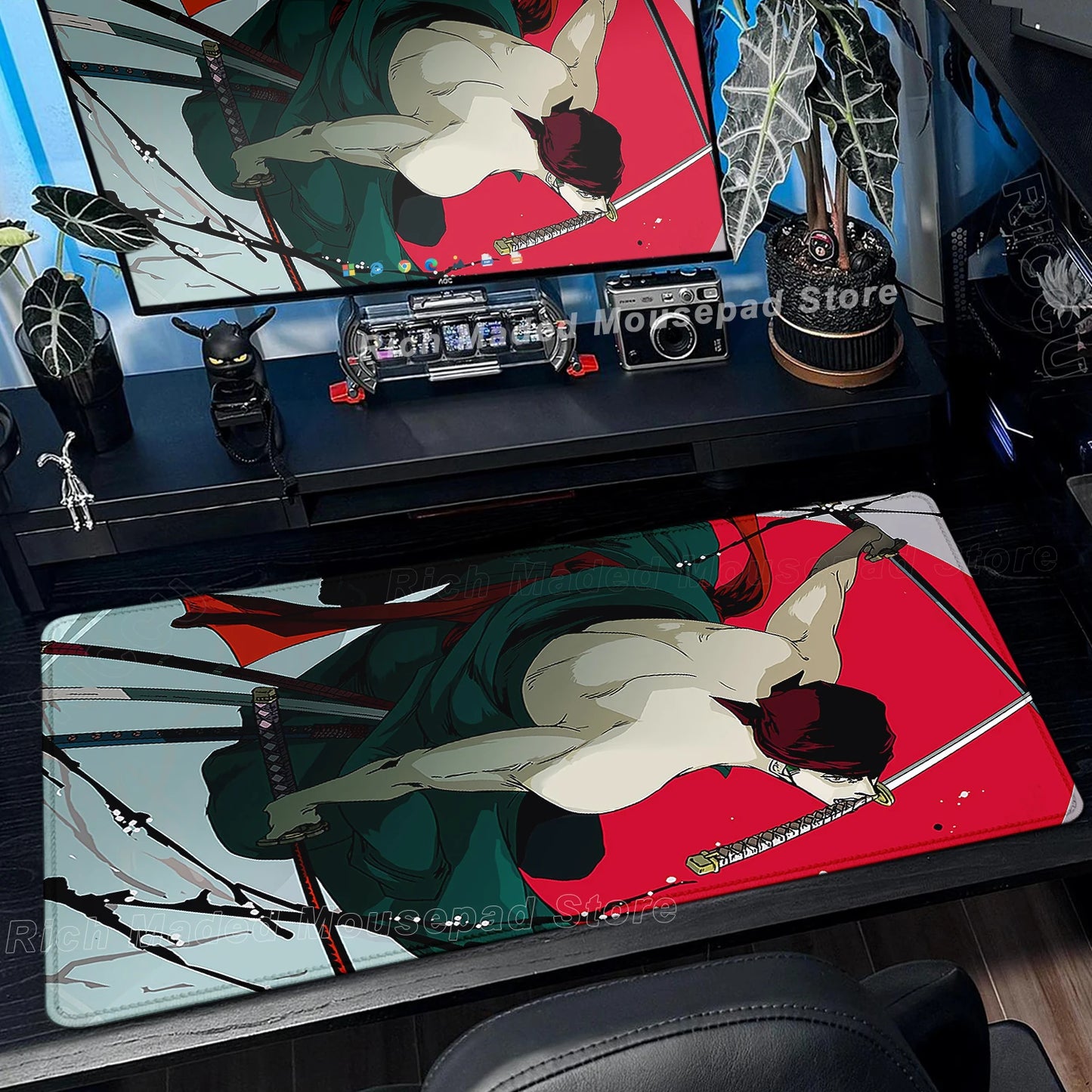 Anime Gamer Keyboard MouseMats One P-Piece Gaming Mouse Pad XXL Speed Rubber Cartoon Big Computer Desk Mat PC E-Sports Mousepad