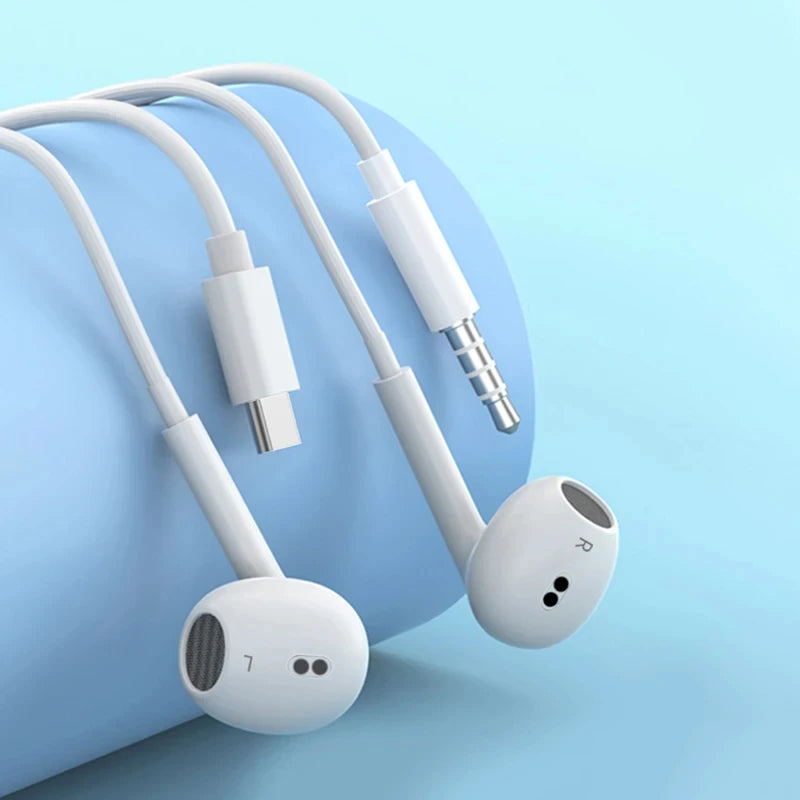 Original Headphones For iPhone 15 14 11 12 13 Pro Max Earphones XR X XS 8 Plus Bluetooth Wired Earbuds Headset Accessories