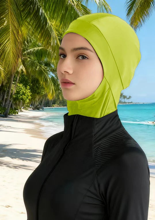 1PCS Burkini Femme Hijab Swim Bathing Hijab Women Summer Beach Instant Turban Cap