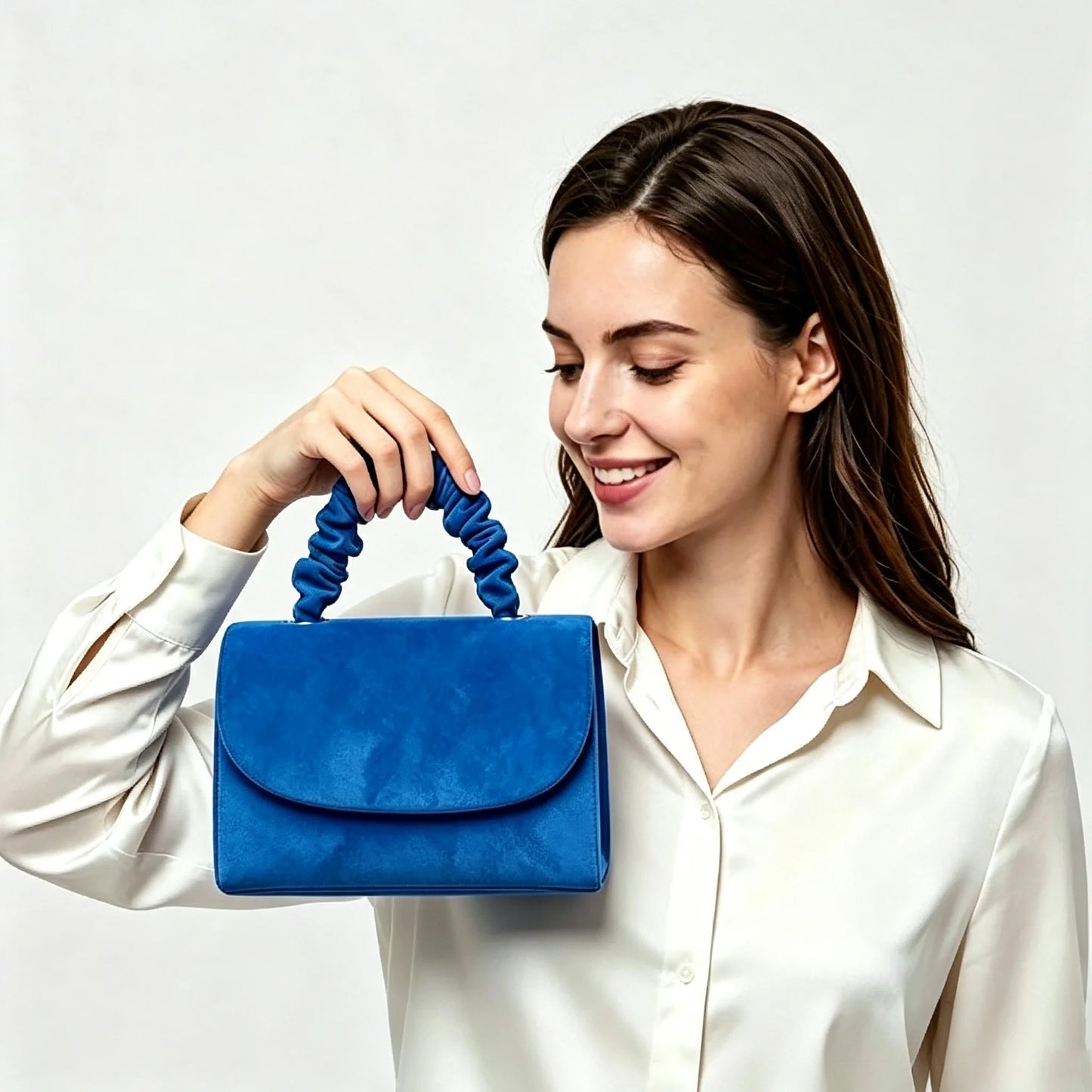Women's Evening Bag, Faux Suede Solid Color Evening Dress Handbag, Suitable for Business, Commuting, Portable Makeup Bag, Wallet, Ideal for Prom, Parties, Weddings, and Holiday Gatherings