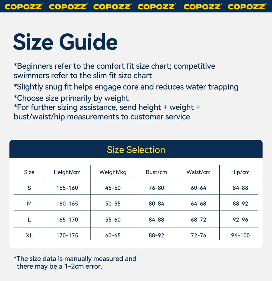 COPOZZ High Neck Swimsuit Women UPF50 Long Sleeve One Piece Rash Guard Swimming Bath Suit Beach Swimwear Female Surfing Bodysuit