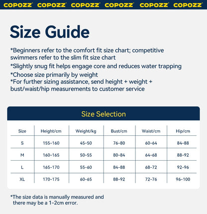 COPOZZ High Neck Swimsuit Women UPF50 Long Sleeve One Piece Rash Guard Swimming Bath Suit Beach Swimwear Female Surfing Bodysuit