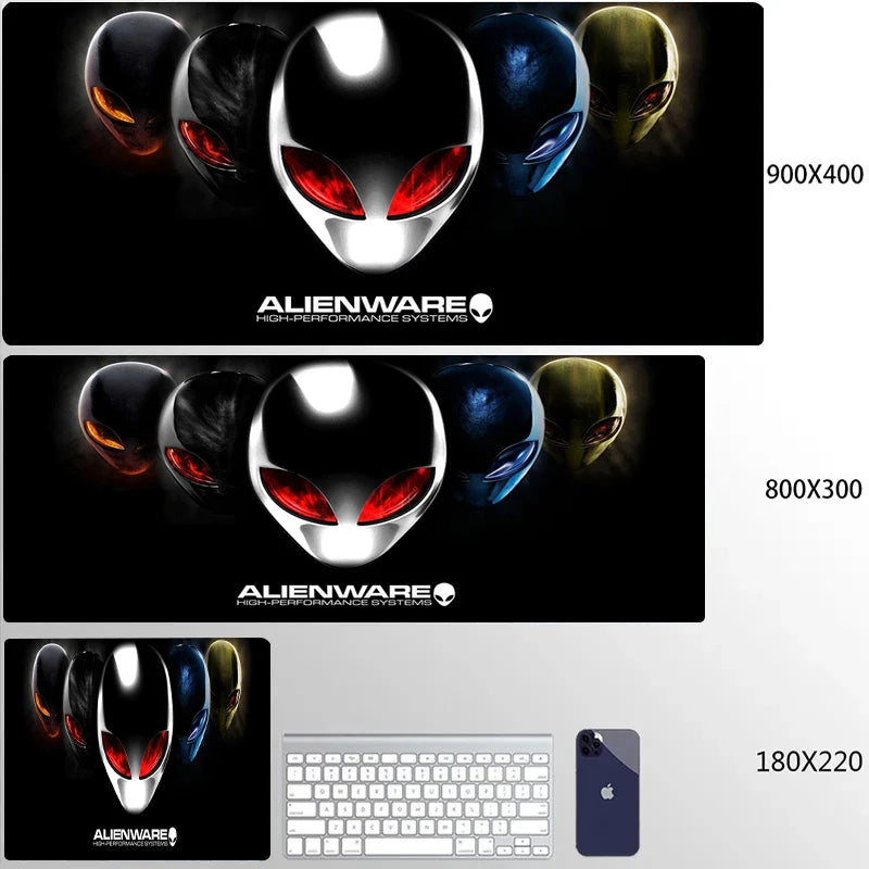 XXL Mouse Pad Computer Custom Desktop Mouse Pads Alienware LOGO Mousepad Natural Rubber Lauge Mouse Mat Anti-slip Soft Carpe