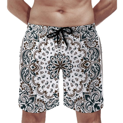 Customizable Bandana Beach Couple Swimsuits Men Casual Beach Pants Women Bikinis Brand New Design