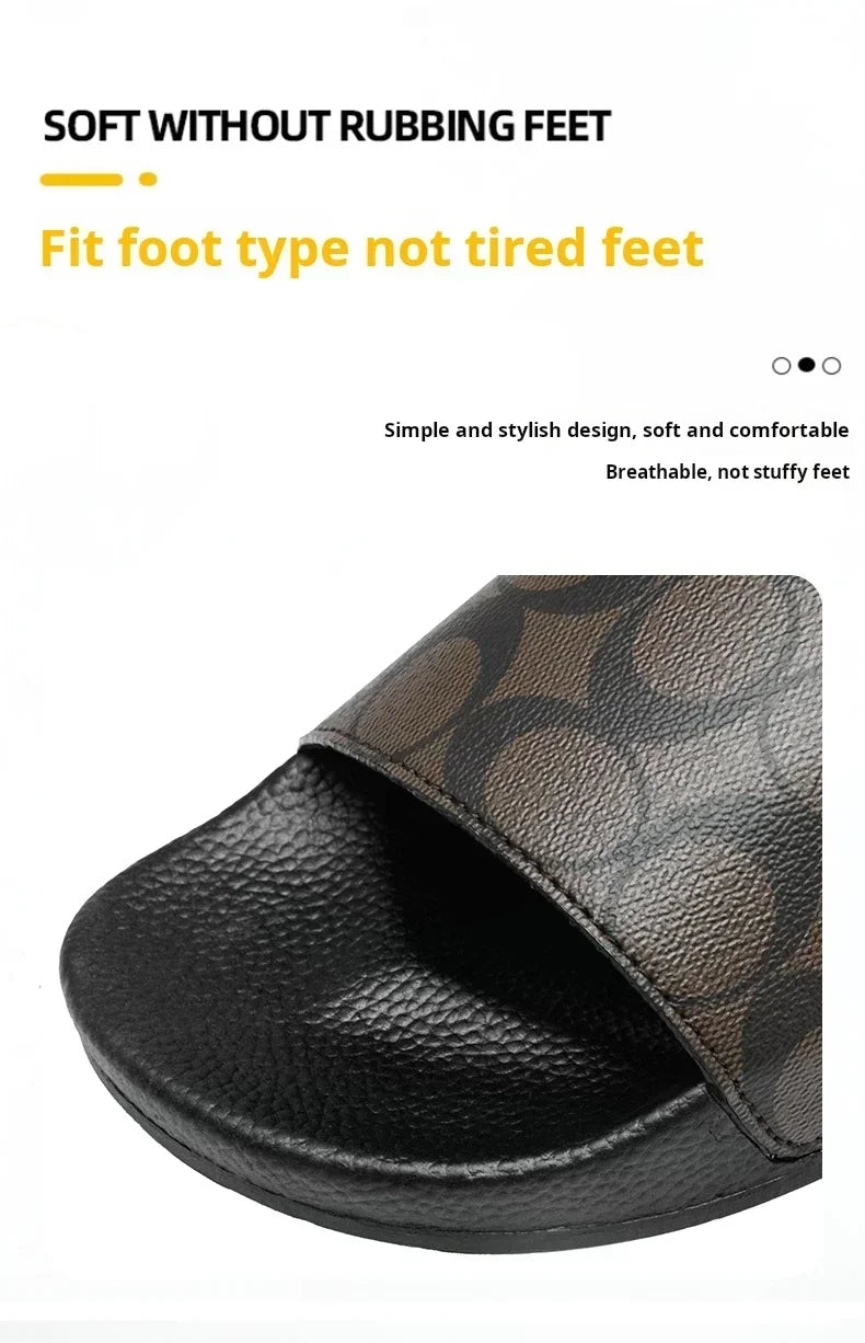Outdoor Sandals Clogs Beach Slippers Summer Men Fashion Slippers Indoor Home Slides Bathroom Shoes Comfortable Soft Flip Flops