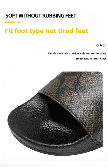 Outdoor Sandals Clogs Beach Slippers Summer Men Fashion Slippers Indoor Home Slides Bathroom Shoes Comfortable Soft Flip Flops