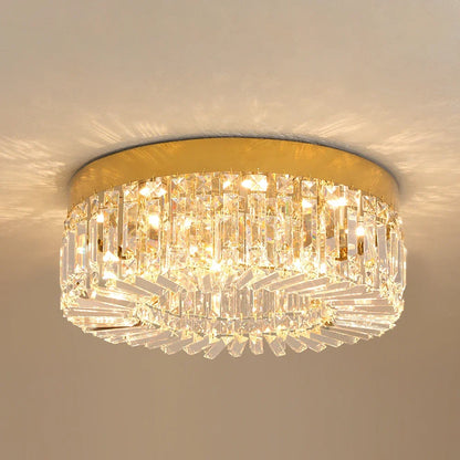Gold Luxury Crystal Ceiling Lamp Living Room Modern Chandeliers Decoration Led Ceiling Lights Lighting Fixture Diameter 40 50cm