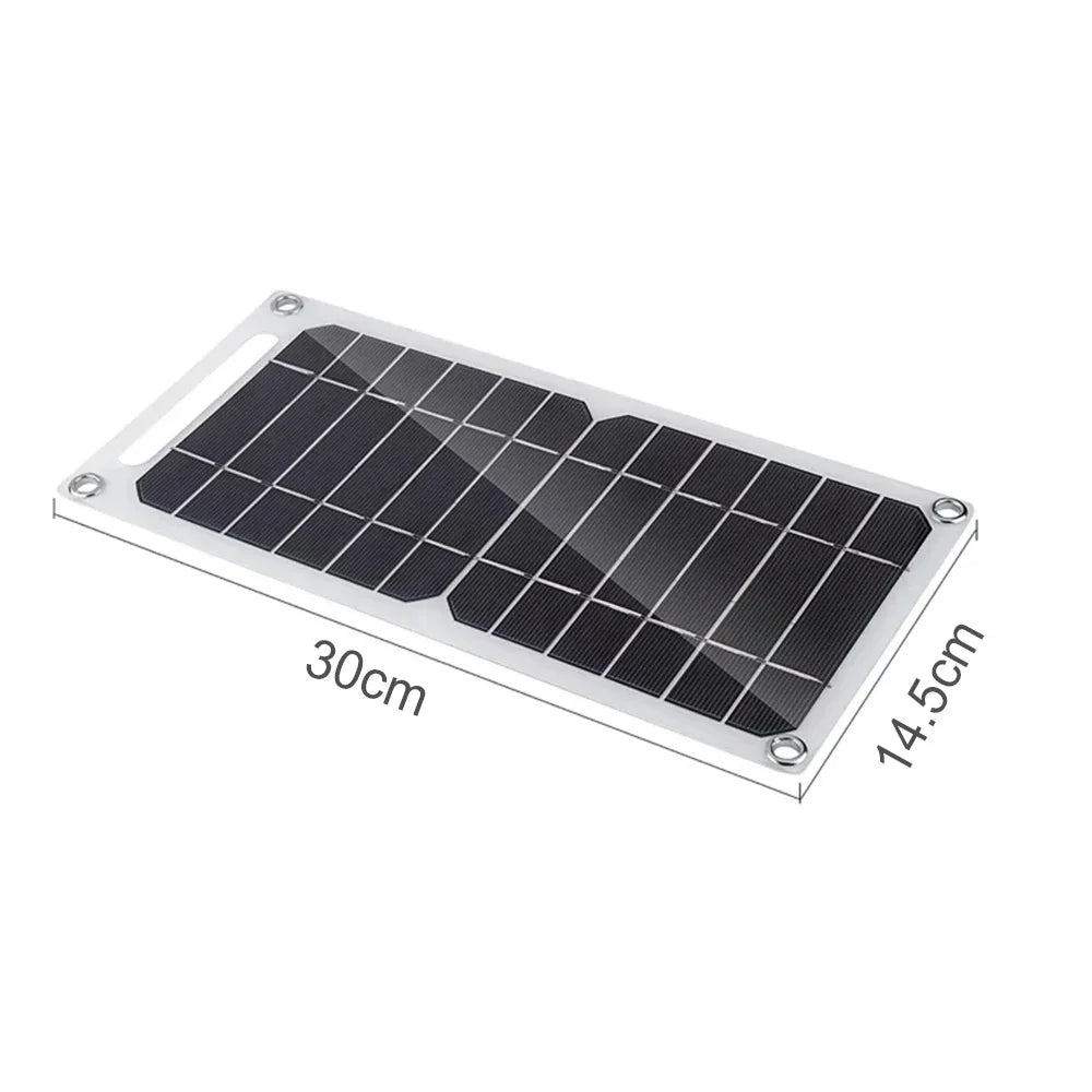 30W Portable Solar Panel 5V Solar Plate WithUSB Safe Stabilize Charger For Power Bank Phone Outdoor Camping Home RV Gift