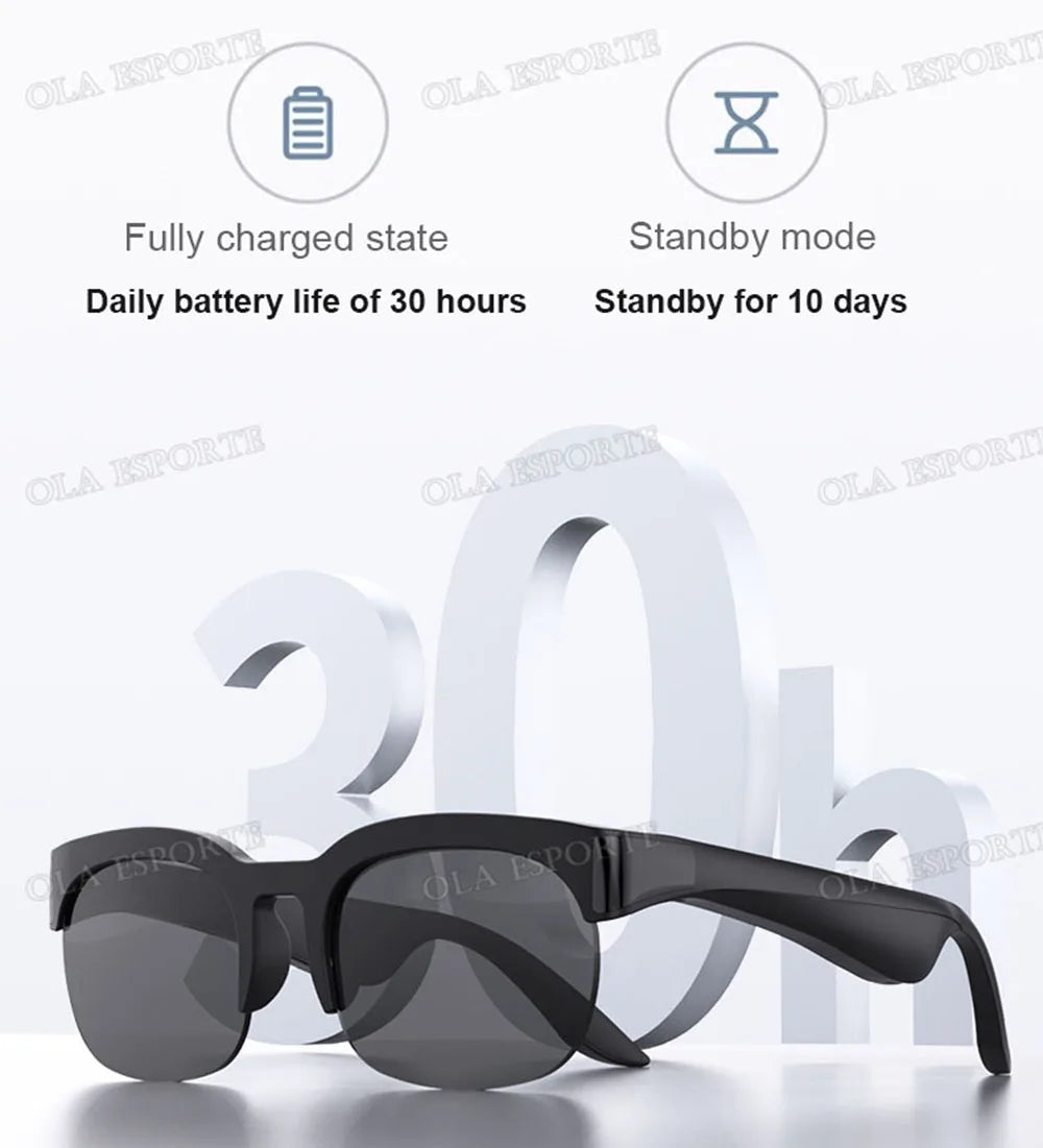 New Camera Control Smart Glasses 2026 Music Sunglasses Headphones Wireless Bluetooth Call Headset HIFI Audio glasses For Android