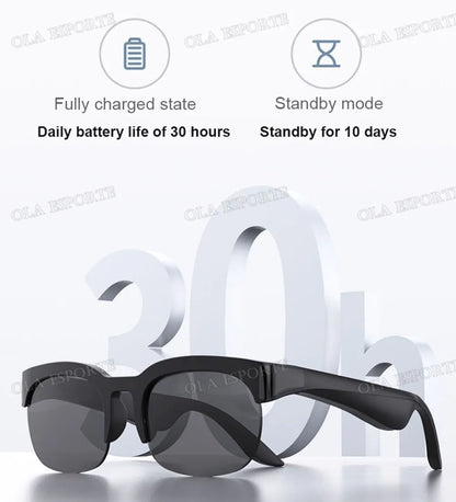 New Camera Control Smart Glasses 2026 Music Sunglasses Headphones Wireless Bluetooth Call Headset HIFI Audio glasses For Android