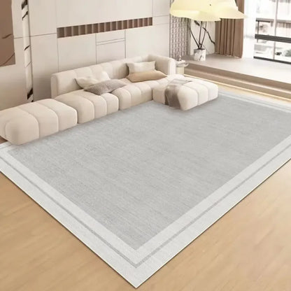 VIKAMA Nordic Style Living Room Carpet Soft Non-Slip Dirt Resistant Mat for Sofa End Table Bedroom Cloakroom Home Decor