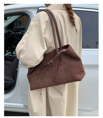 Women's PU Leather Shoulder Bag 2026 Winter New Fashion Retro Underarm Bag Luxury Brand Designer Handbags and Purses Tote Bags