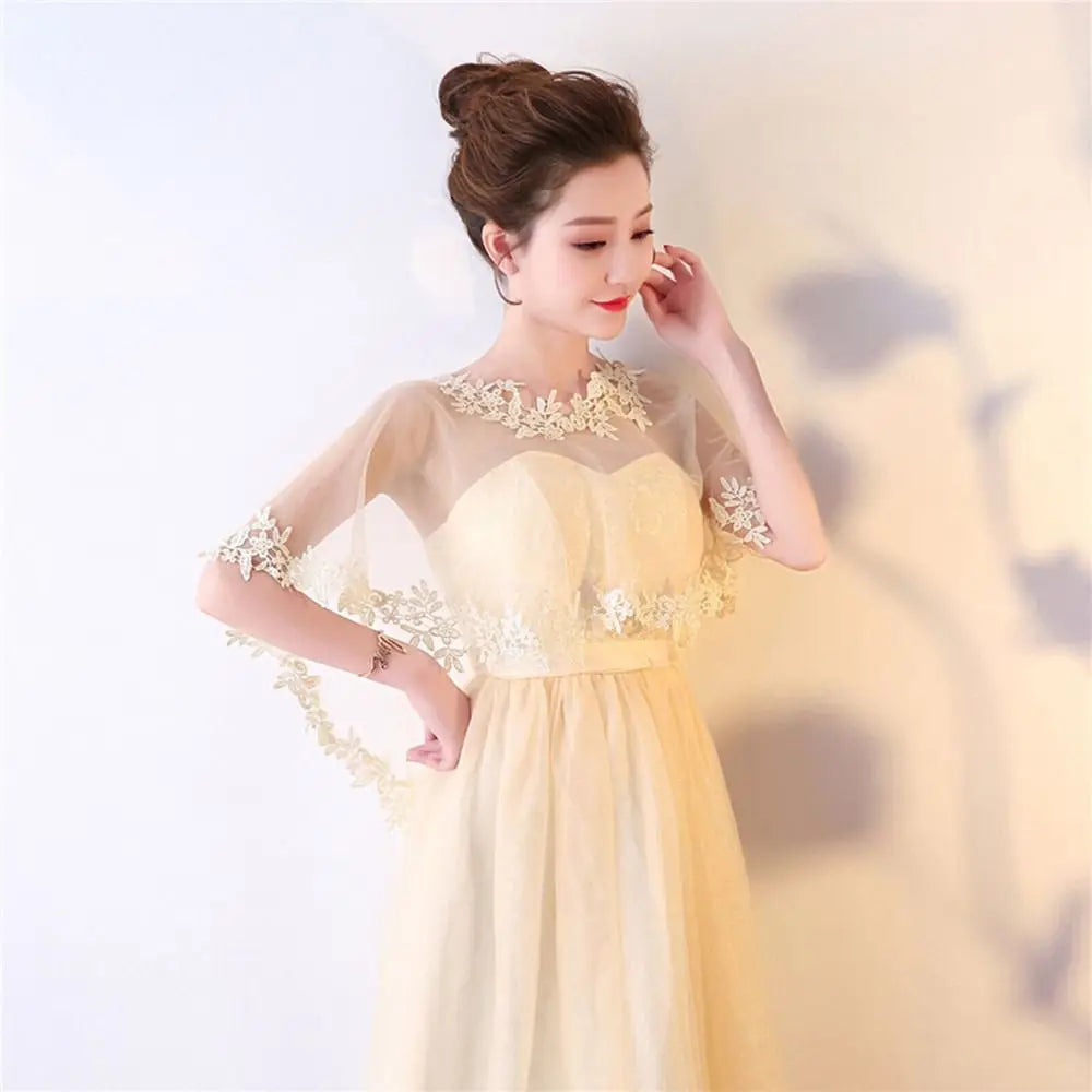Summer Casual Party Evening Dress Shawl Elegant Lace Shawl Wedding Cape