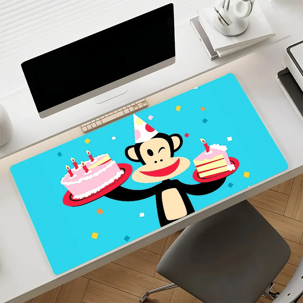 Fashion P-Paul F-Frank Mouse Pad Non-slip Rubber Computer Mat Gamer Balance Decoracion Deskmat Laptop Office Large