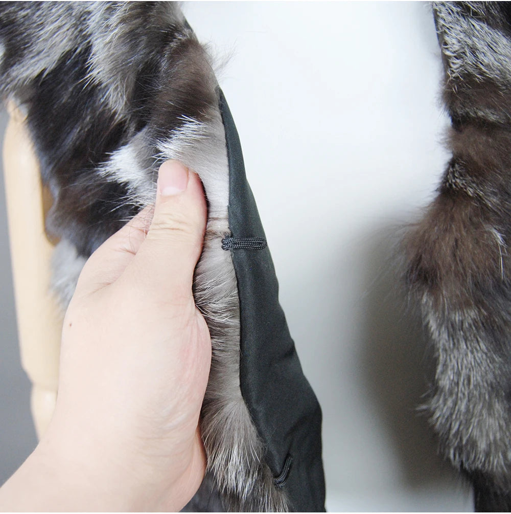 2024 Fox Fur Gilet Real Fur Short Women Natural Winter Feminino Genuine Fur Vest Female Real Short Fur Vest Colete De Inverno