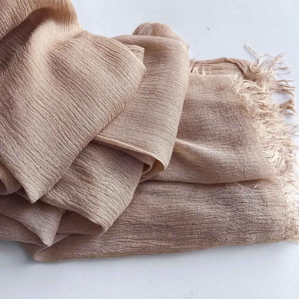 60 Color Cotton Crepe Shawl Headwraps Fashion Scarf Hijab For Women Veil Muslim Islam Hijab Cap Scarf For Muslim Shawl 200*90CM
