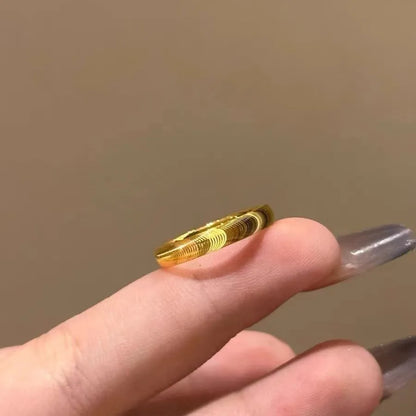 Real 18k Golden Cat Eye Stone Gold Ring for Woman 18K No Demolding Fine Jewelry Luxury High-quality
